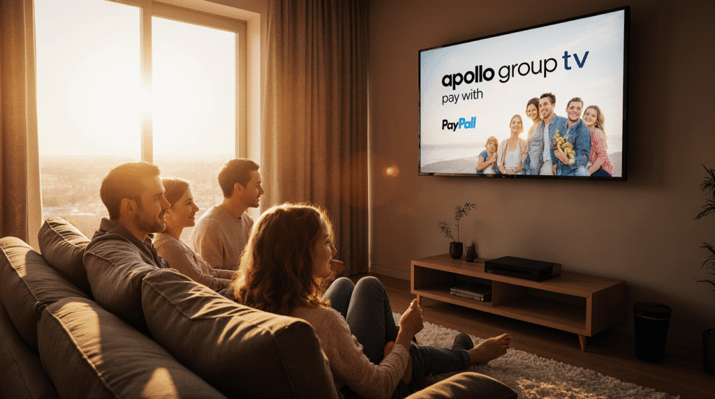 apollo group tv pay with paypal